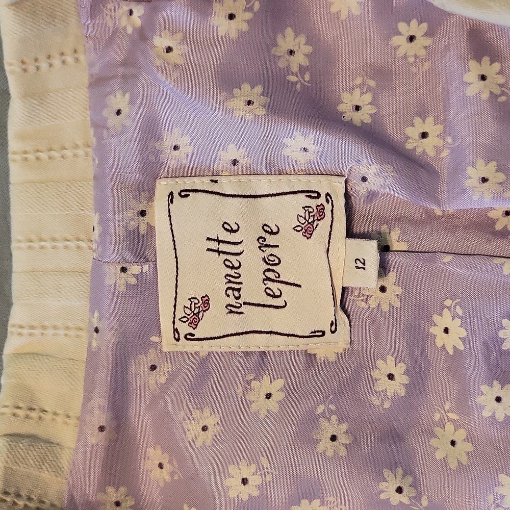 EUC Nanette Lepore summer suit sz 12 - Picture 3 of 10